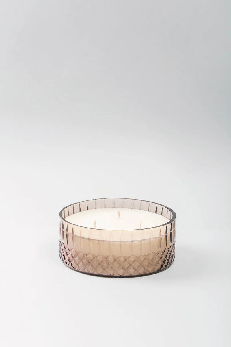 Doft Royal - Flat Bowl Candle | Onyx | Palatial Patchouli | Brown |