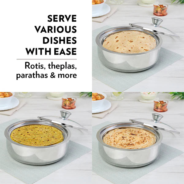 Borosil Servefresh Roti Server, 2.5L