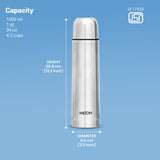 Milton Plain Lid Thermosteel Bottle Silver