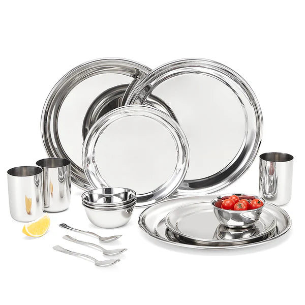 Borosil 30-piece Stainless Steel Dinner