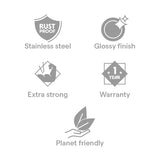 Borosil 30-piece Stainless Steel Dinner