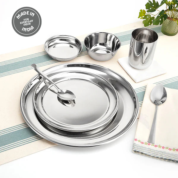Borosil 30-piece Stainless Steel Dinner