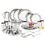 Borosil 30-piece Stainless Steel Dinner