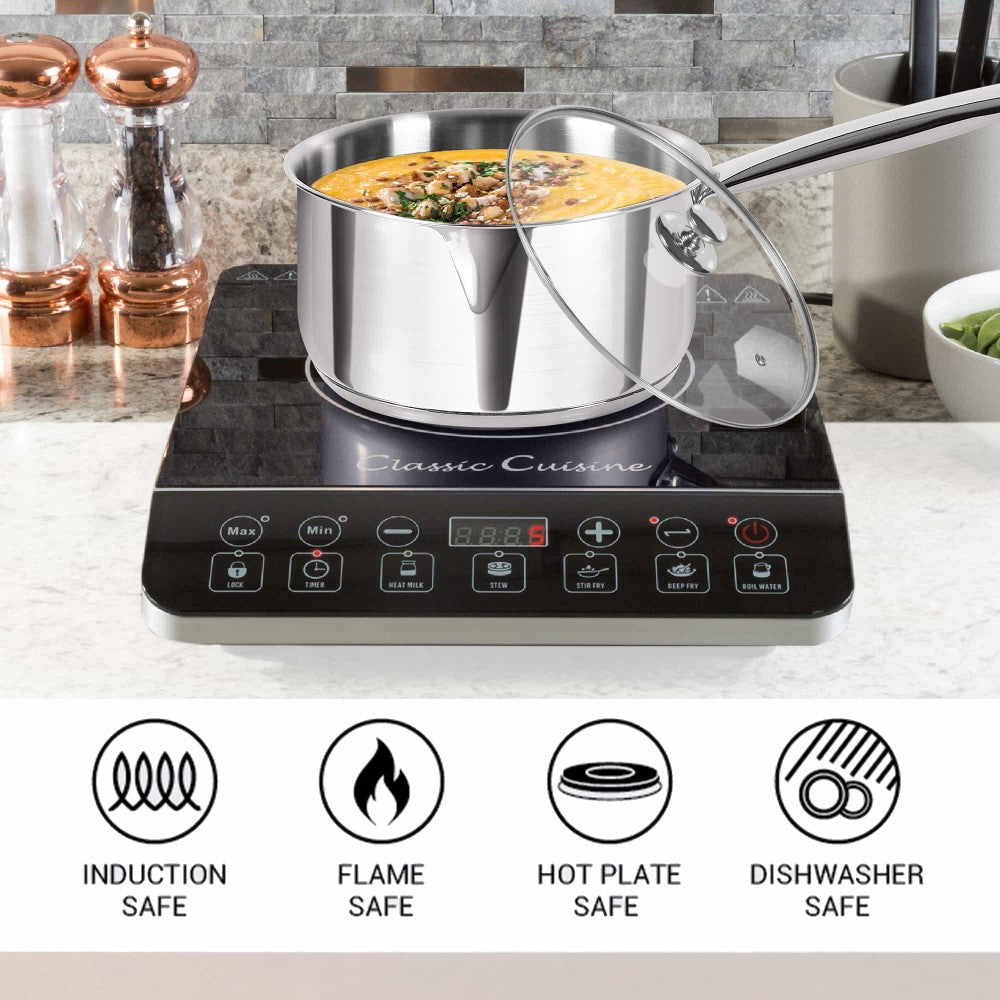 Milton Sauce Pan With Lid - Triply