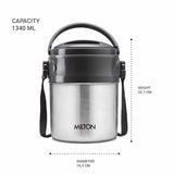 Milton Steel On Lunchbox Silver