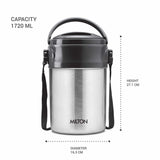 Milton Steel On Lunchbox Silver