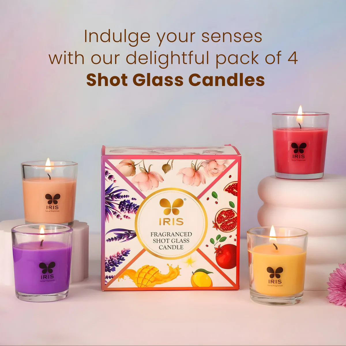 IRIS Fragranced Shot Glass Candle 40gm