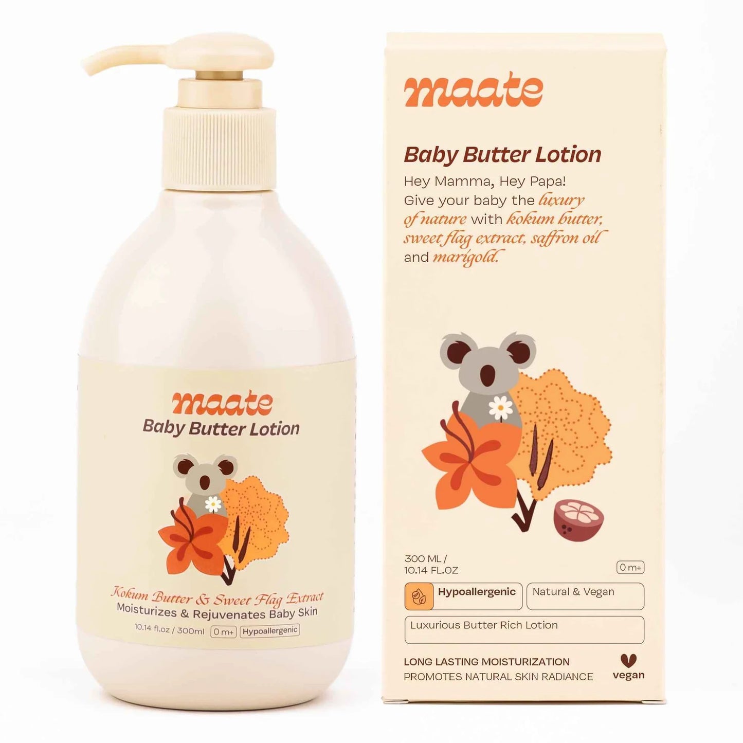 Maate Baby Butter Lotion - Hypoallergenic | Deep Hydration 300ml