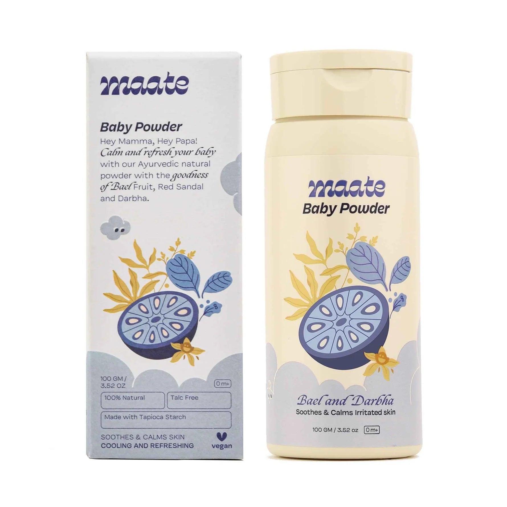 Maate Ayurvedic Baby Powder 100gm