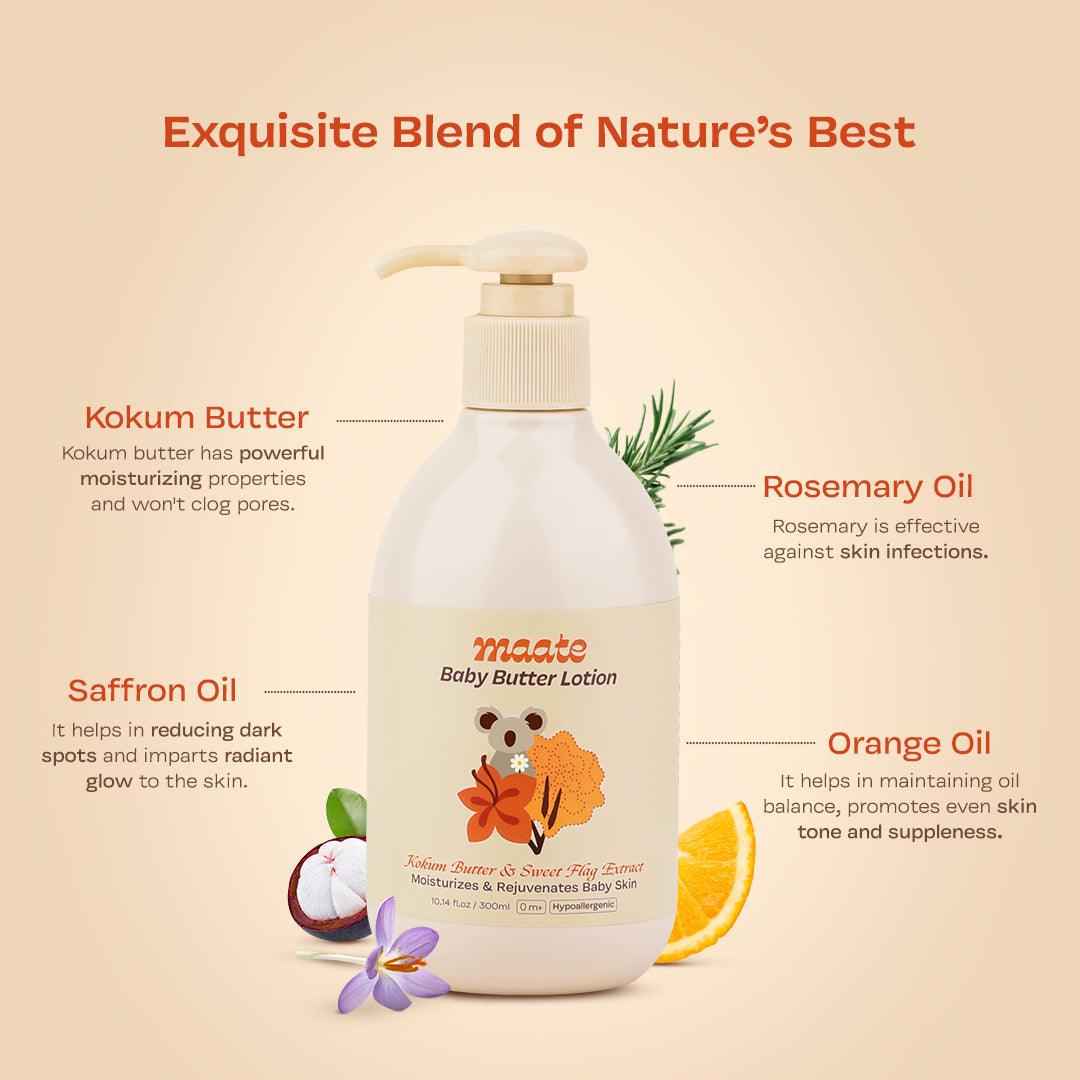 Maate Baby Butter Lotion - Hypoallergenic | Deep Hydration 300ml