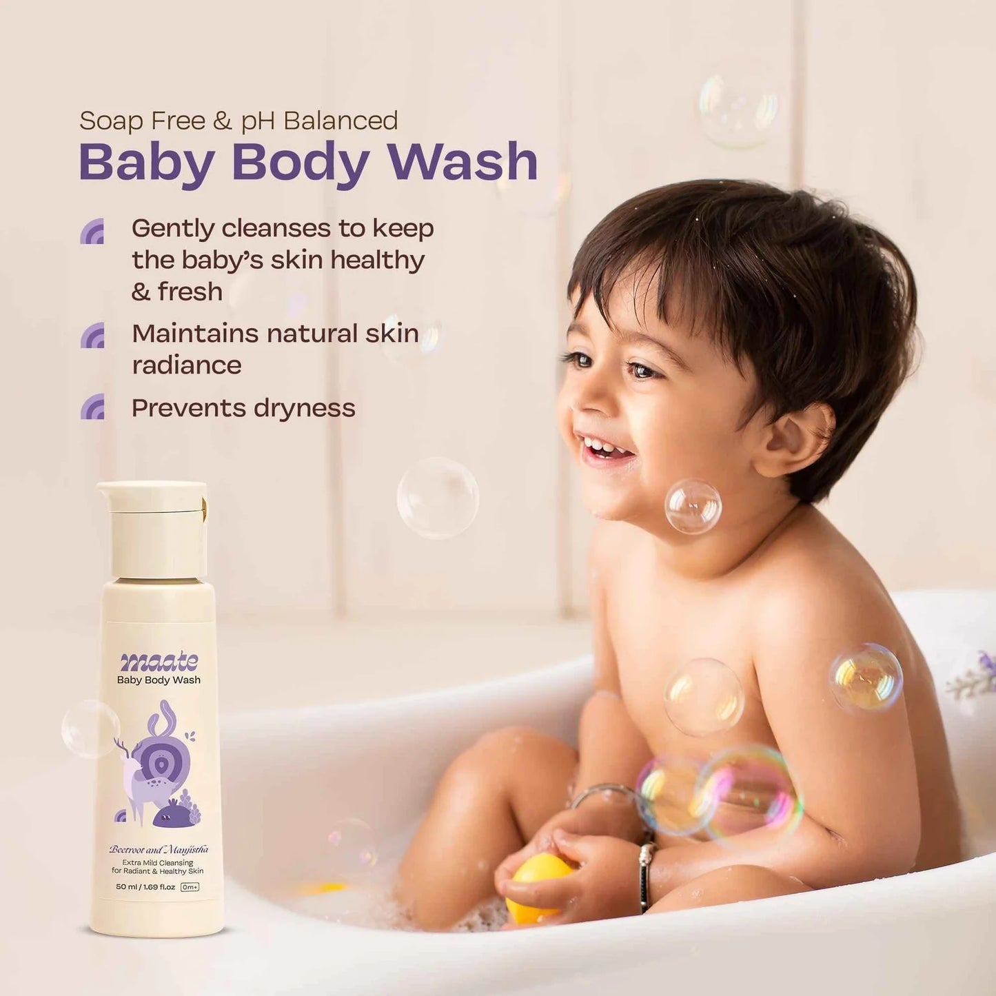 Maate Baby Body Wash ph Balanced | Soap Free