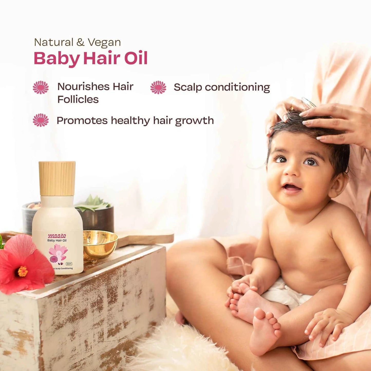 Maate  Natural Baby Hair Oil - 50ml