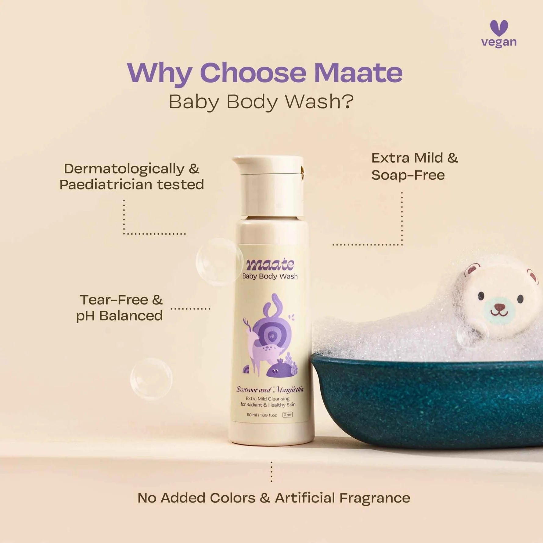 Maate Baby Body Wash ph Balanced | Soap Free