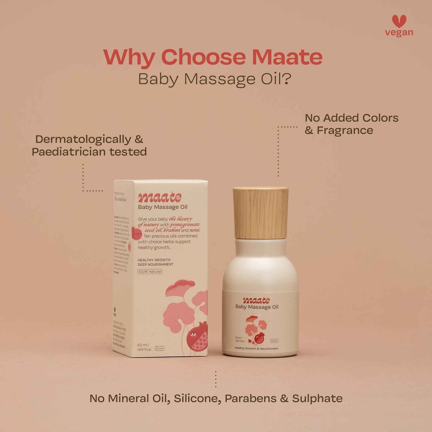 Maate 100% Natural Baby Massage Oil