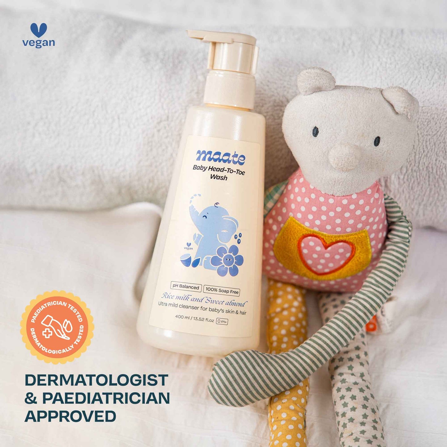 Maate Baby Head to Toe Wash – Tear-Free | pH-Balanced - 400ML