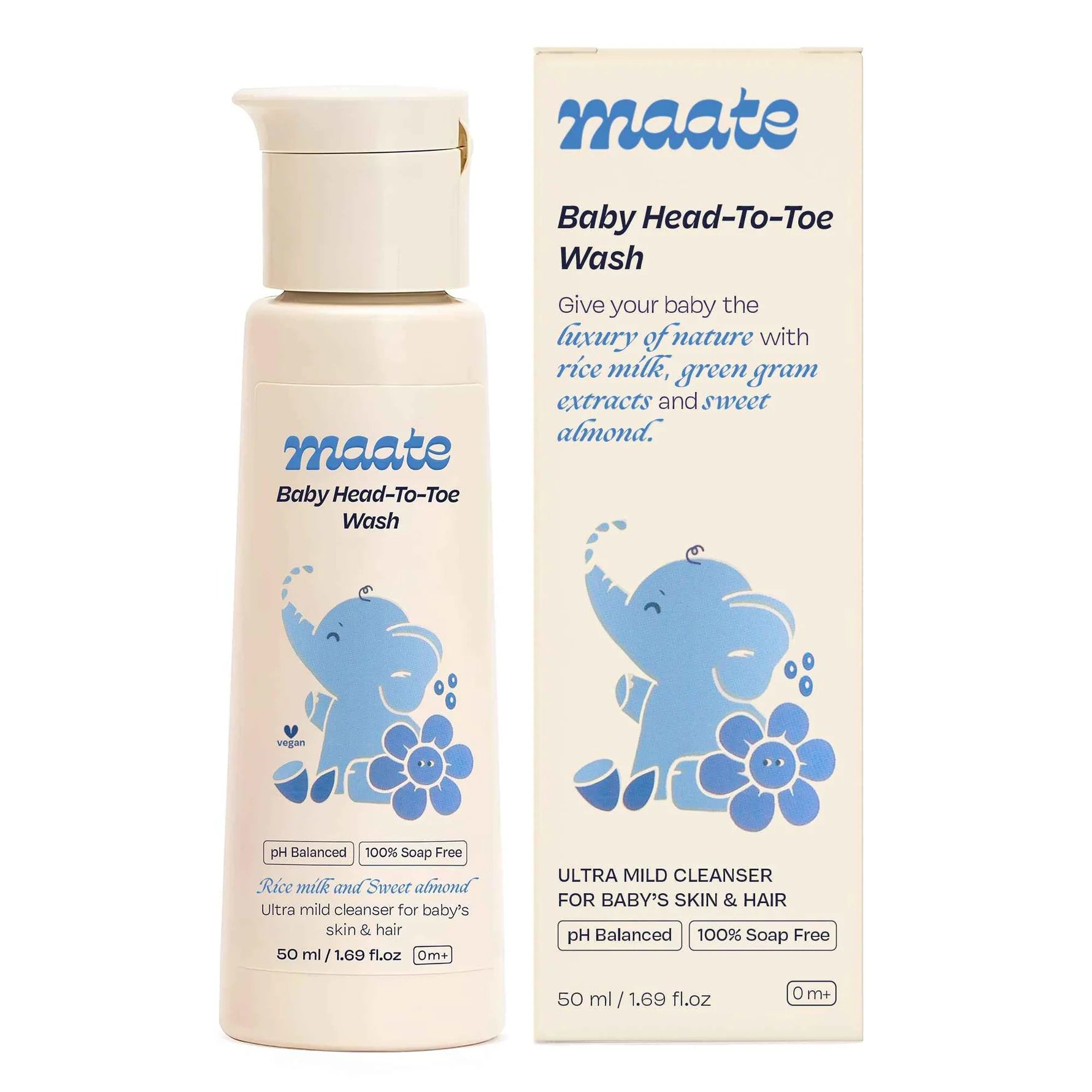 Maate Baby Head to Toe Wash – Tear-Free | pH-Balanced - 400ML