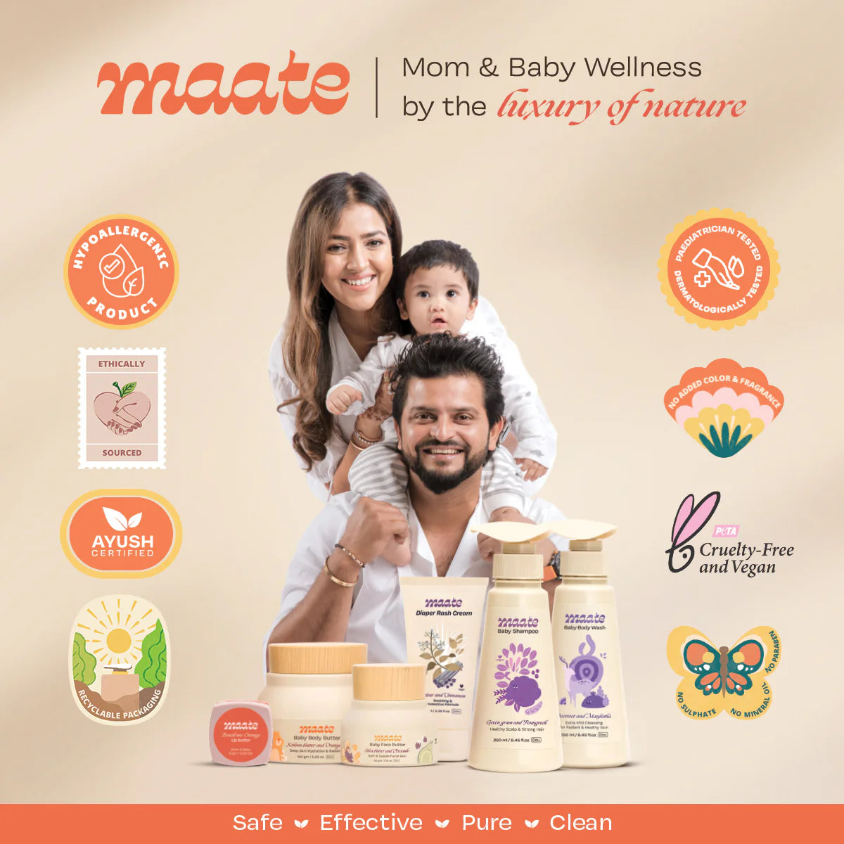 Maate  Natural Baby Hair Oil - 50ml