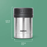 Milton Soup Flask Deluxe Silver 350ML