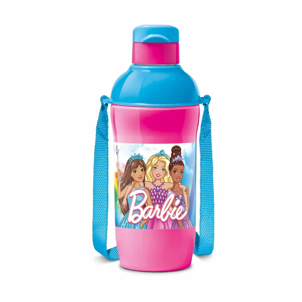 Milton Steel Barbie Kids Sipper Bottle Blue 400ML