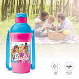 Milton Steel Barbie Kids Sipper Bottle Blue 600ML