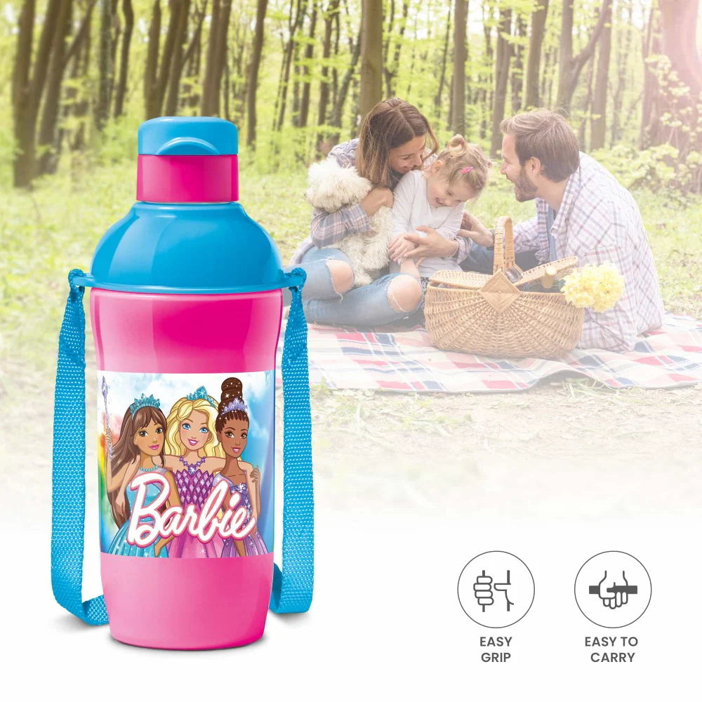 Milton Steel Barbie Kids Sipper Bottle Blue 600ML