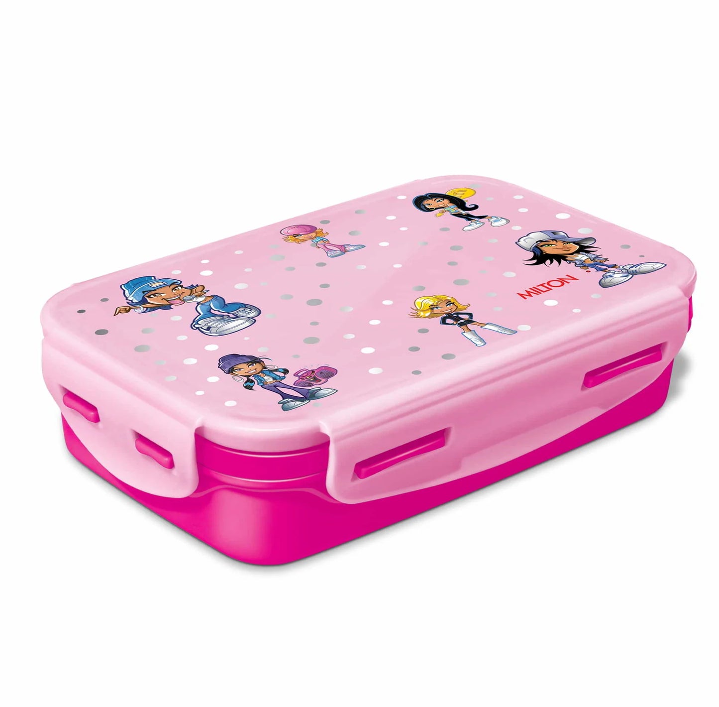 Milton Steely Deluxe Mini Insulated Lunchbox Pink 400ML