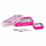 Milton Steely Deluxe Mini Insulated Lunchbox Pink 400ML