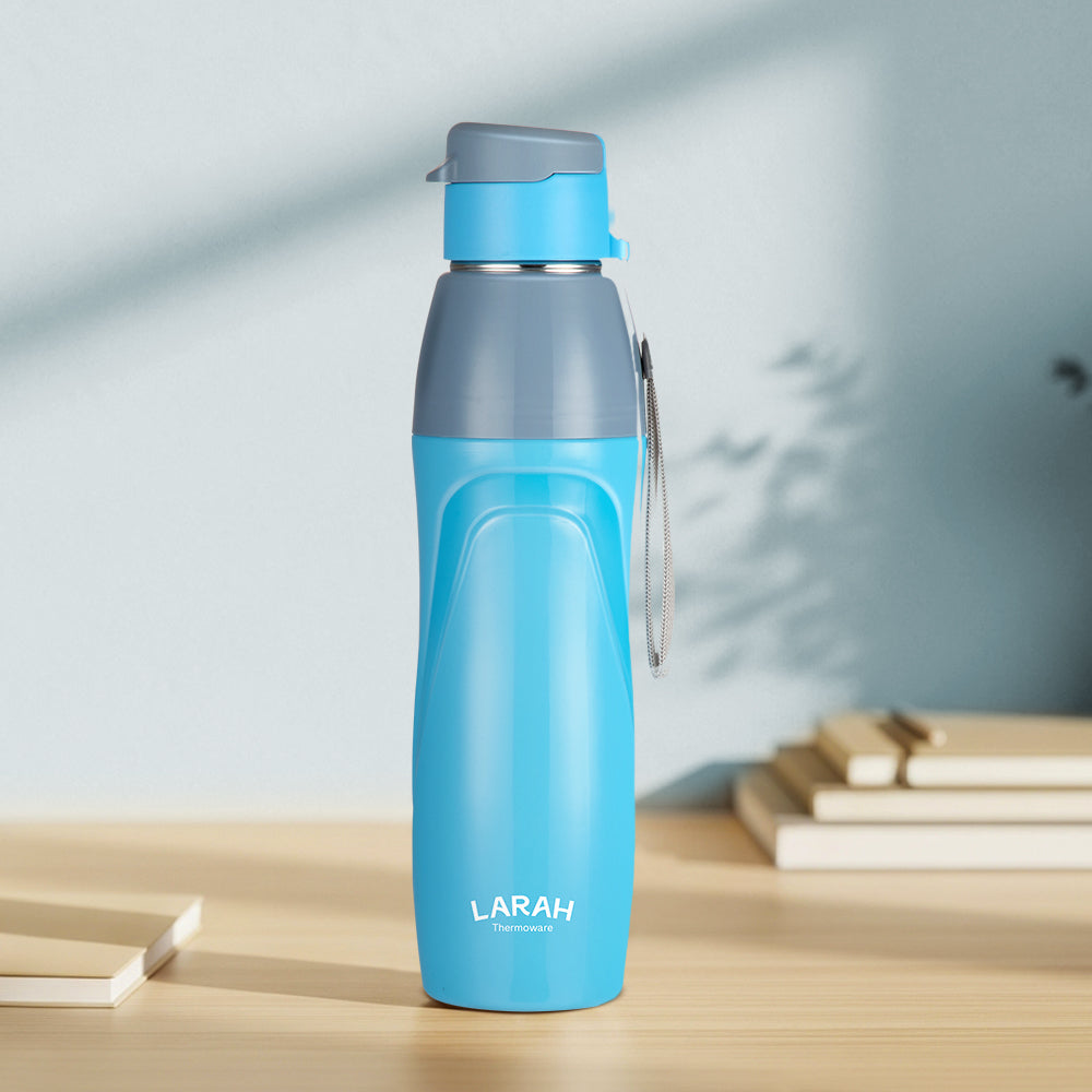Borosil Larah Drift Round PU Thermoware Bottle 650W