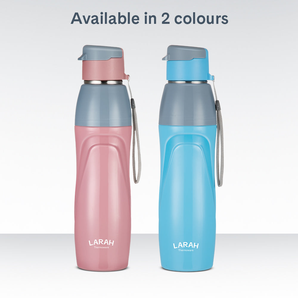 Borosil Larah Drift Round PU Thermoware Bottle 650W