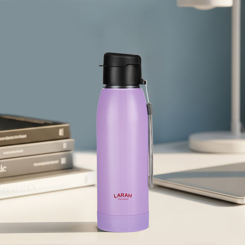 Borosil Larah Airo Round PU Thermoware Bottle 550Ml