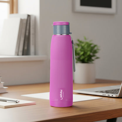 Borosil Larah Lava Fluted PU Thermoware Bottle 700Ml
