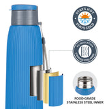Borosil Larah Lava Fluted PU Thermoware Bottle 700Ml