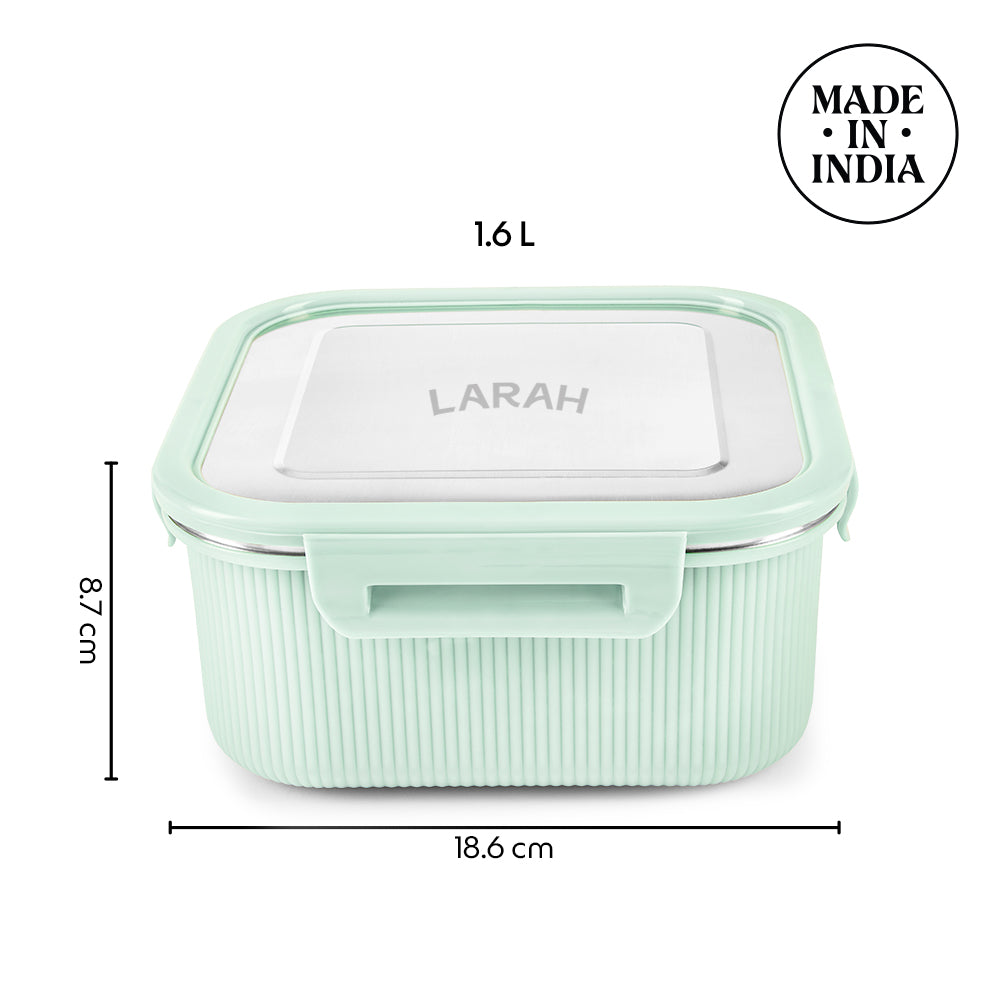 Borosil Larah Freshbyte Square Container with Lid