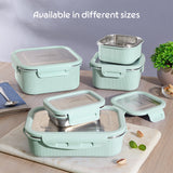 Borosil Larah Freshbyte Square Container with Lid