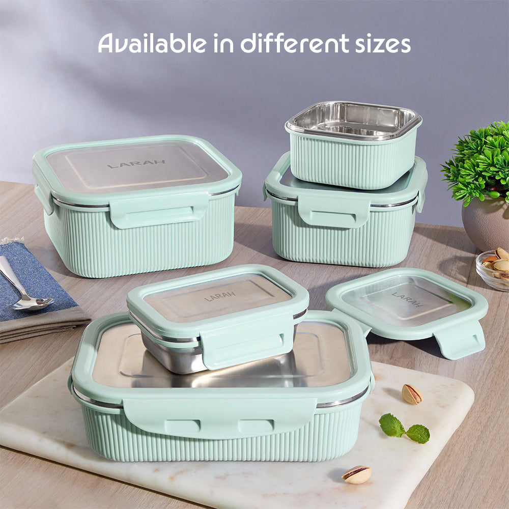 Borosil Larah Freshbyte Square Container with Lid