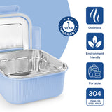 Borosil Larah Freshbyte Square Container with Lid
