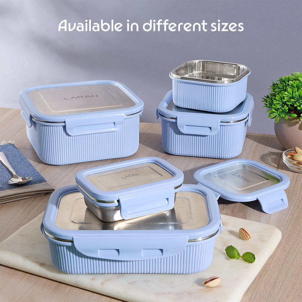Borosil Larah Freshbyte Square Container with Lid
