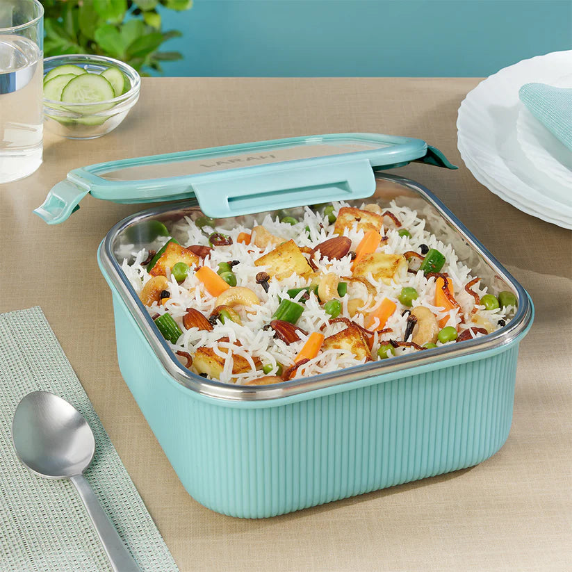 Borosil Larah Freshbyte Square Container with Lid