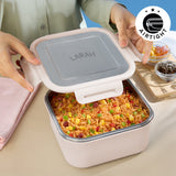 Borosil Larah Freshbyte Square Container with Lid