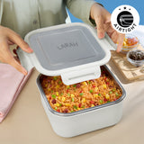 Borosil Larah Freshbyte Square Container with Lid