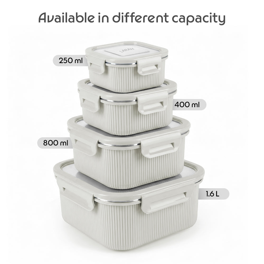 Borosil Larah Freshbyte Square Container with Lid