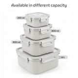 Borosil Larah Freshbyte Square Container with Lid