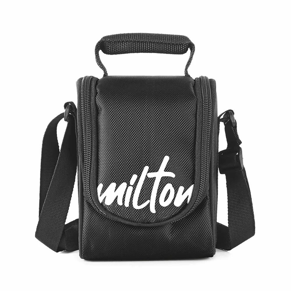 Milton Tasty Lunch Steel Tiffin Box Black 4pcs set