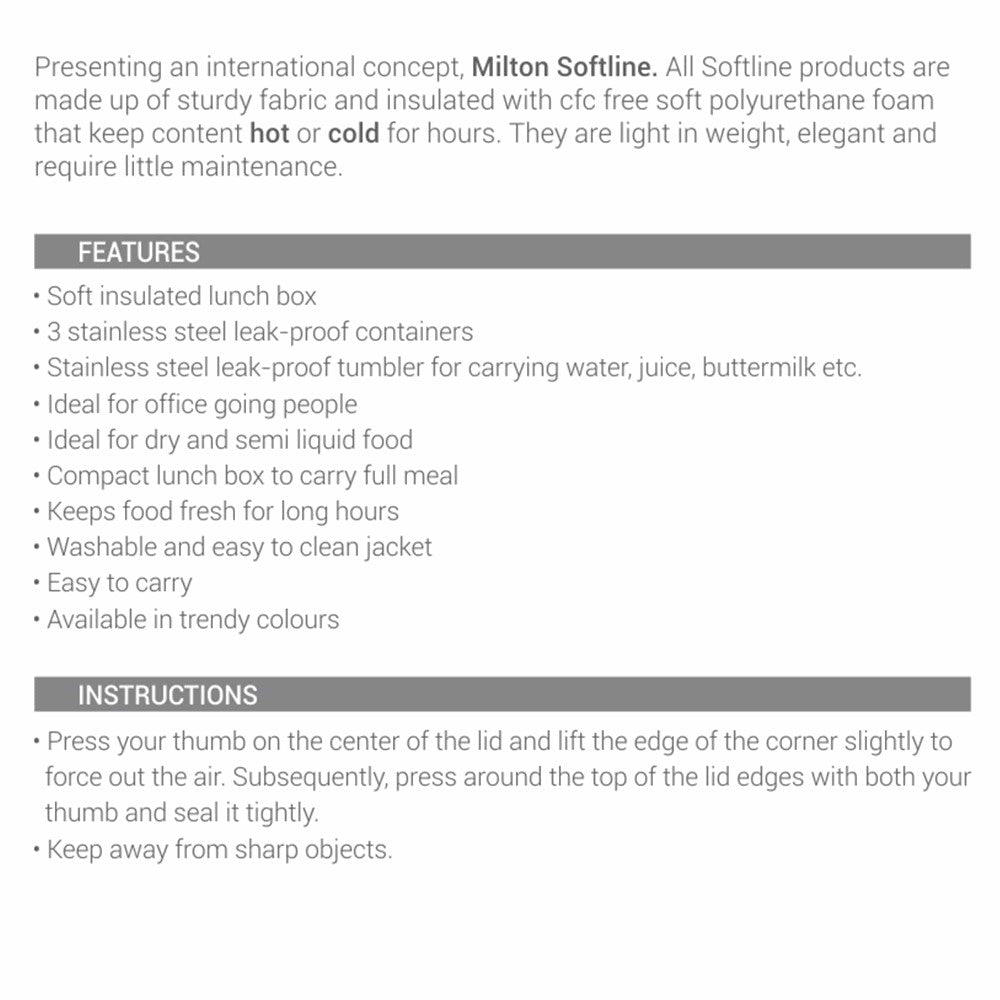 Milton Tasty Lunch Combo Steel Tiffin