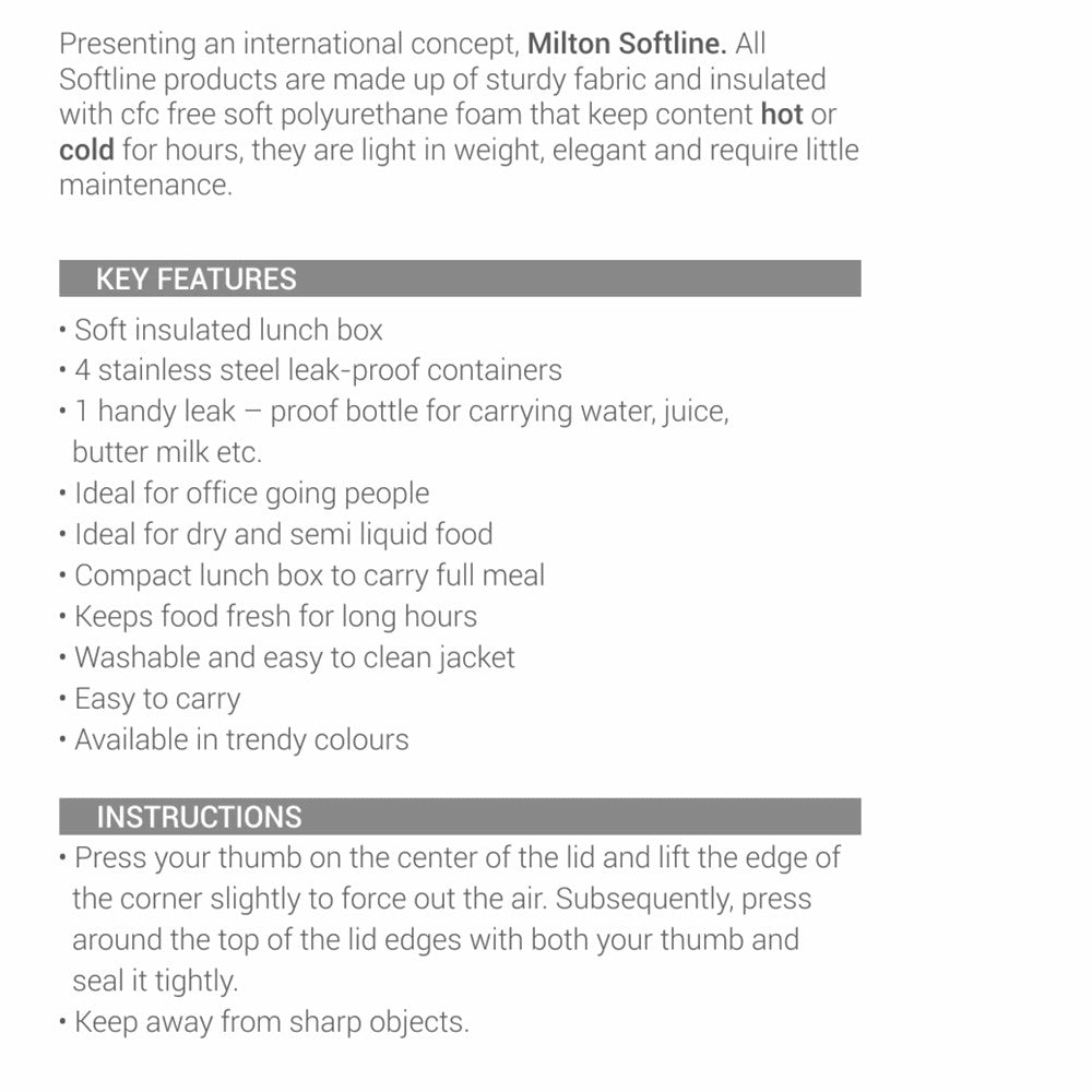 Milton Tasty Lunch Combo Steel Tiffin