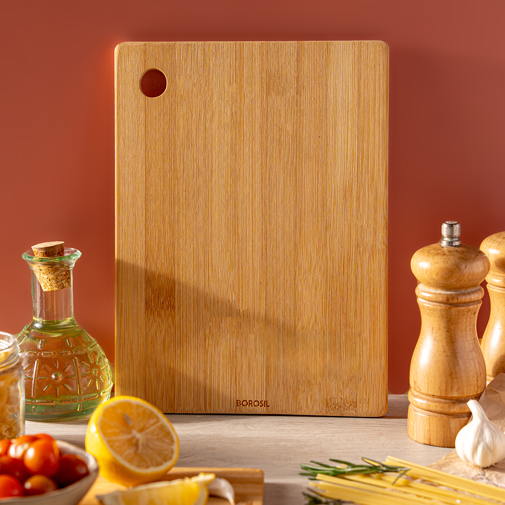 Borosil Bamboo Wood Chopping Board 10mm