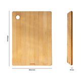 Borosil Bamboo Wood Chopping Board 10mm