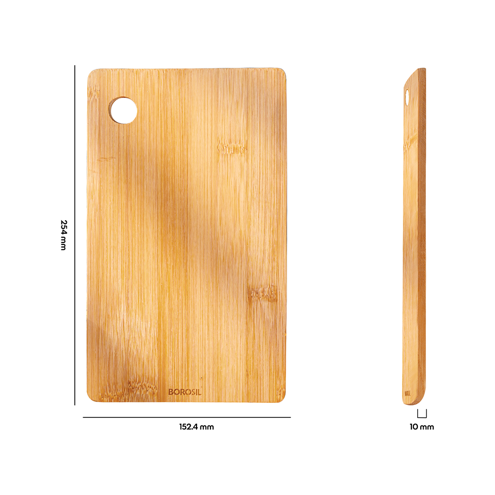 Borosil Bamboo Wood Chopping Board 10mm
