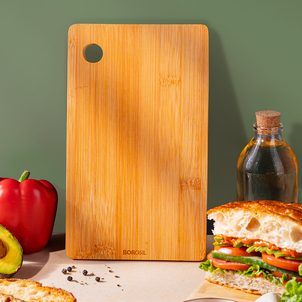 Borosil Bamboo Wood Chopping Board 14mm