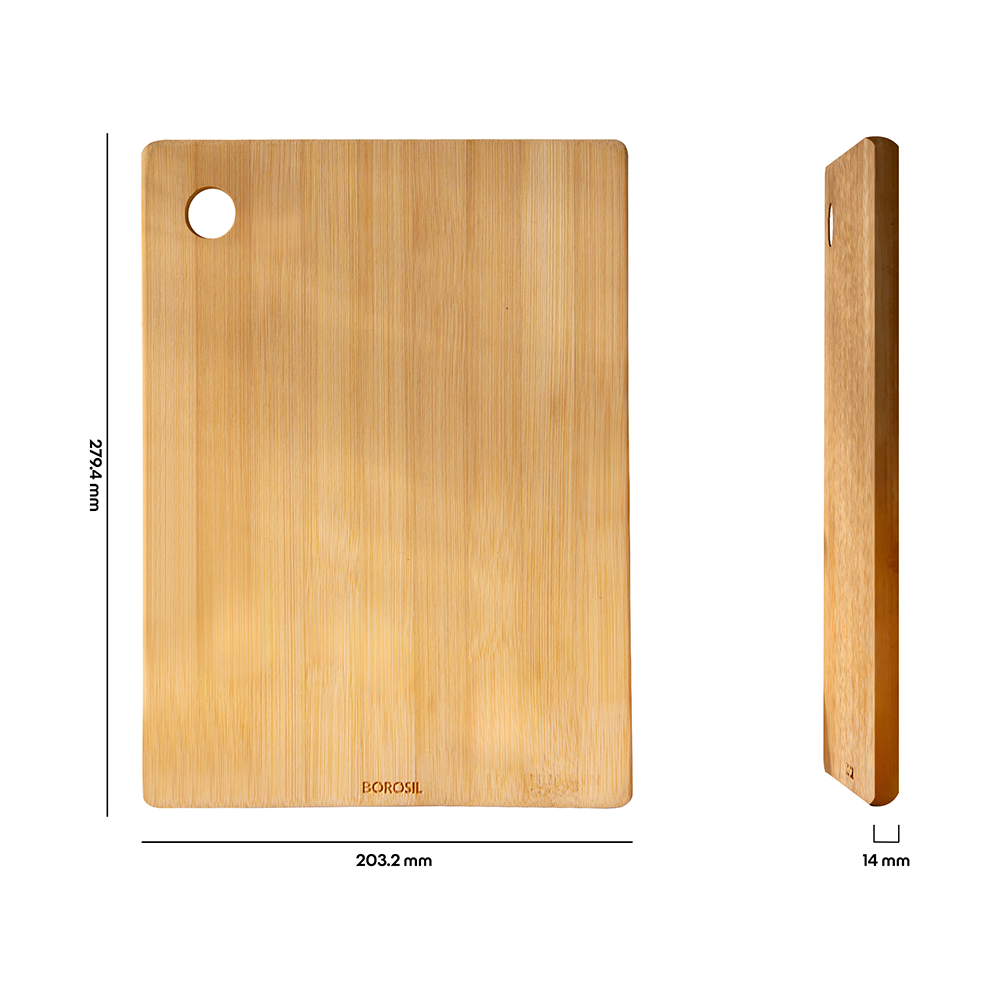 Borosil Bamboo Wood Chopping Board 14mm